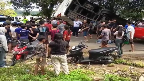 Rem Sudah Dilaporkan Bermasalah Sejak Jumat, Bus DAMRI Tetap Jalan & Akhirnya Kecelakaan di Sanggau