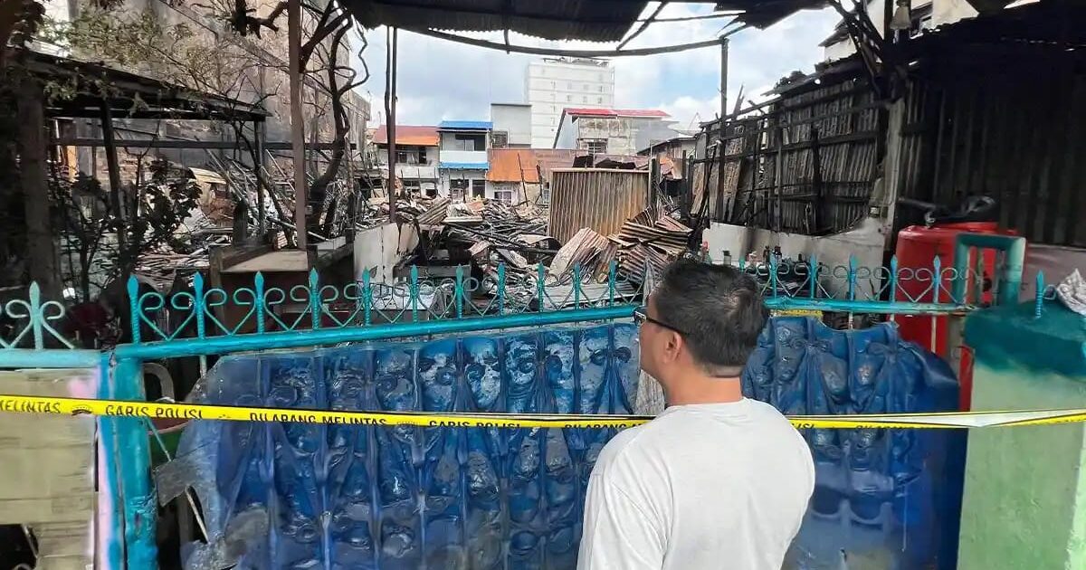 Kronologi Kebakaran Rumah Berderet di Jl H Abbas Pontianak
