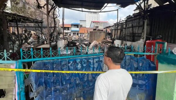 Kronologi Kebakaran Rumah Berderet di Jl H Abbas Pontianak