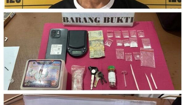 Pengedar Sabu di Menyuke Landak Ditangkap, Polisi Sita 4,55 Gram.
