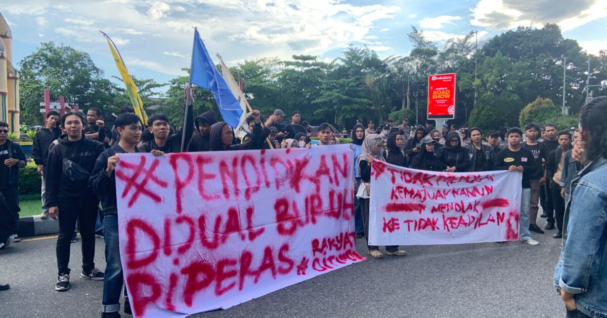 Aliansi Cipayung Plus Gelar Aksi May Day di Digulis