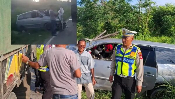Truk vs Travel di Ambawang, Sopir Tewas Diduga Micro Sleep
