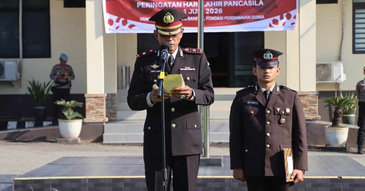 Polres Landak Khidmat Gelar Upacara Hari Pancasila 2026
