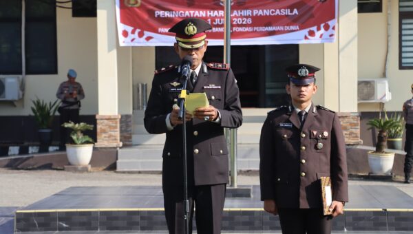 Polres Landak Khidmat Gelar Upacara Hari Pancasila 2026