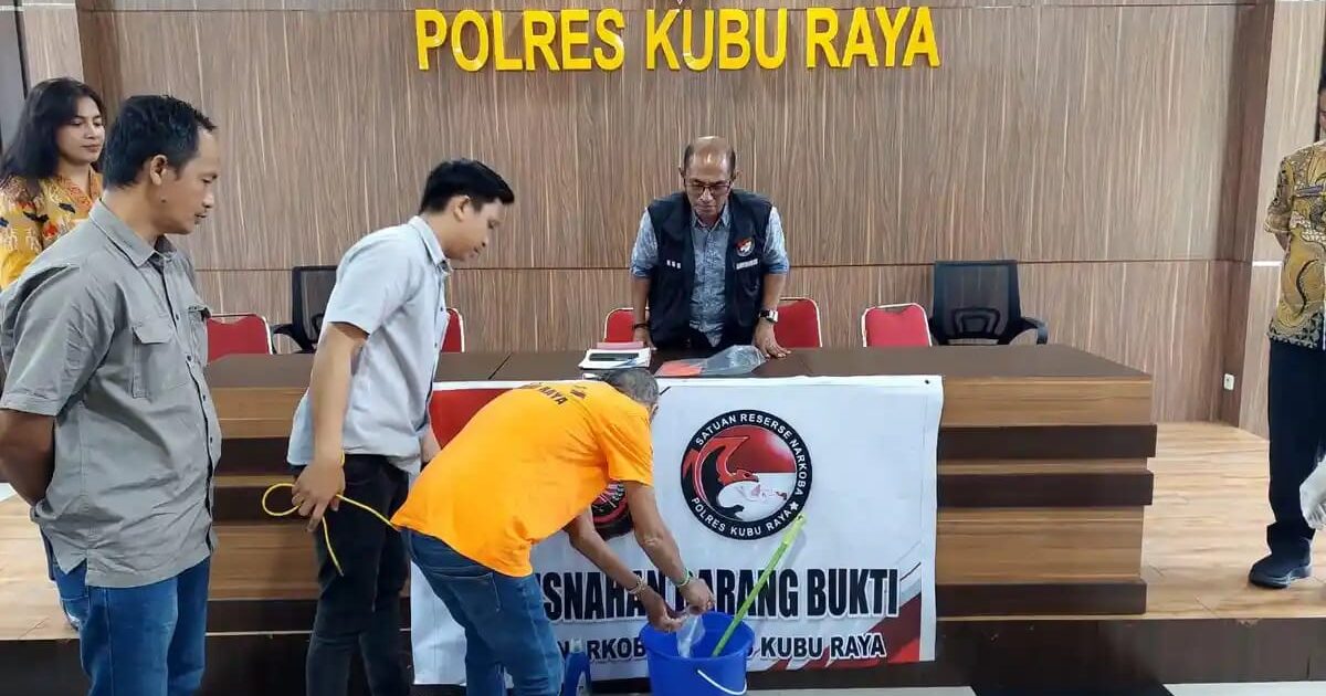 Polres Kubu Raya Musnahkan 50,06 Gram Sabu, Tegas Berantas Narkotika