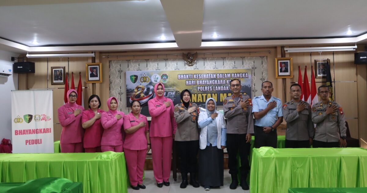 HUT Bhayangkara ke-80, Polres Landak Gelar Sunat Massal