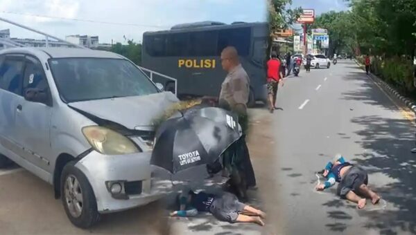 Avanza Tabrak Motor di Arteri Supadio, 2 Wanita Luka