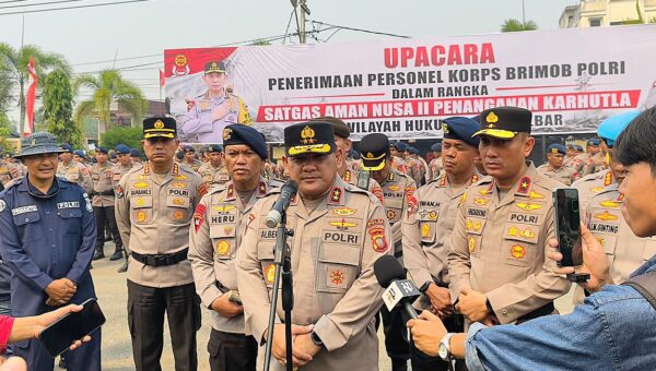 Polda Kalbar Terima 300 Personel Brimob BKO untuk Perkuat Penanganan Karhutla